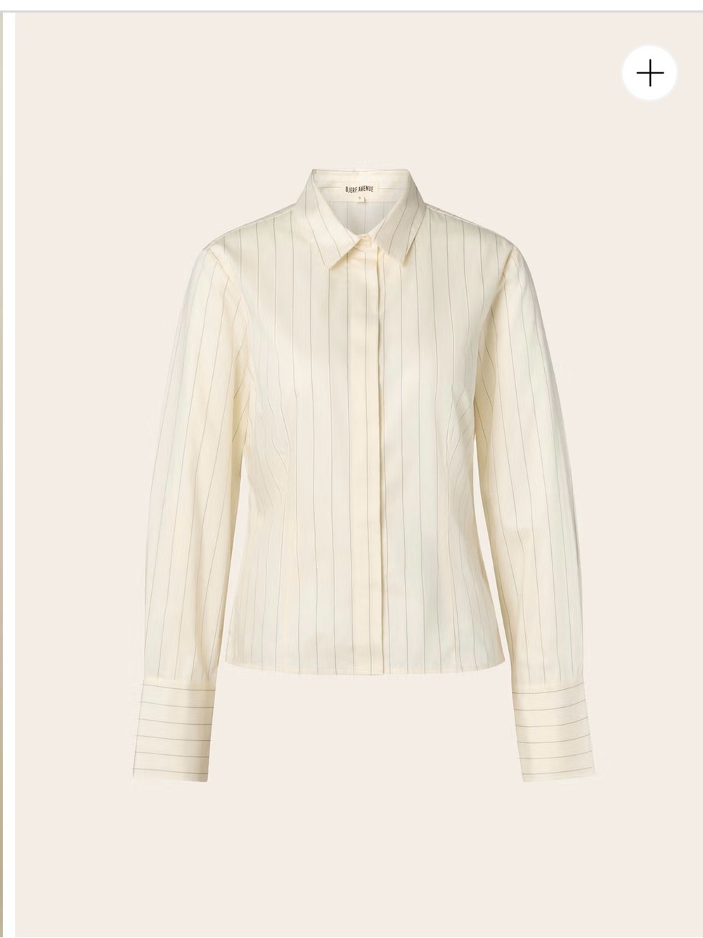 Djerf Avenue Fitted Pinstripe Shirt